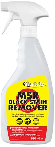 STAR BRITE MSR Black Stain Remover - Spray - Professional Strength Cleaner for Marine and Outdoor Upholstery