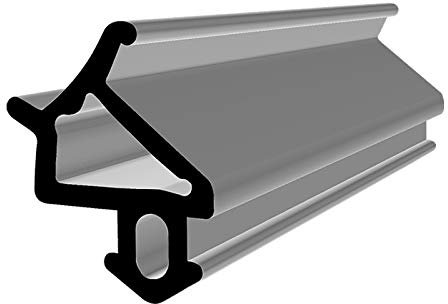 Horivert Fensterdichtung S-1530 schwarz 5m Gummidichtung Tür Balkon Dichtungsband Oberlicht Scheibe Luftzugstopper PVC Fenster Kunststofffensterdichtungen