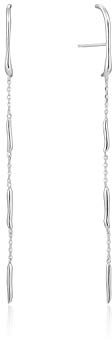 Ania Haie Damen-Ohrhänger Slinky Drop 925er Silber One Size Silber 32014105