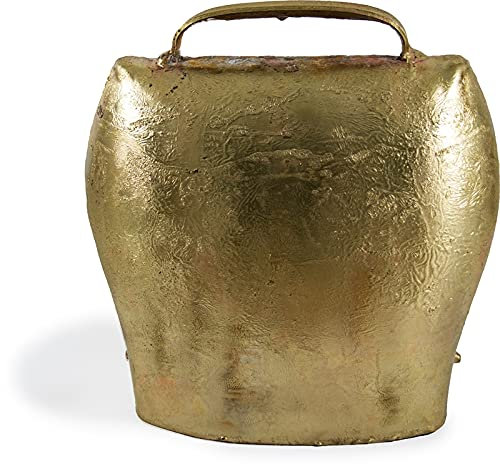 Landkaufhaus Mayer Flachmaulschelle feuerverkupfert | Kuhglocke | Glocke für Schafe, Kühe, Ziegen | Krampus | Glocke | Schafglocke | Ziegenglocke versch. Größen (9 cm)