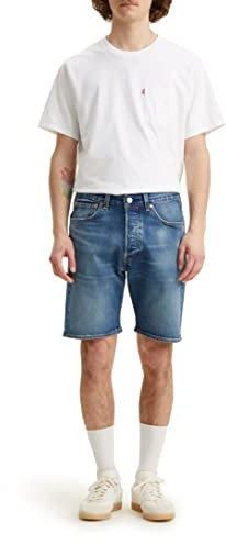 Levi's 501 Original Shorts Short en denim Homme, Dark Indigo Worn In, 28W