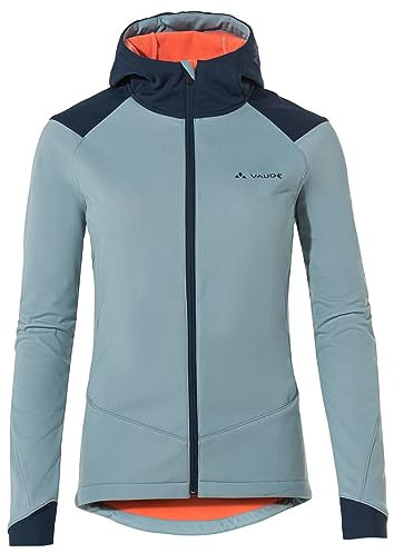 VAUDE Softshell Fahrradjacke Damen Qimsa – Wasserdichte & atmungsaktive Softshelljacke Damen, reflektierende Details, ideal fürs Radfahren im Herbst & Winter