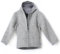 gipfelsport Walkjacke aus 100% Schurwolle - Wolljacke für Kinder, Baby | Merino Wollwalk Jacke mit Reißverschluss aus Wollfleece, Merinowolle | Grau, 134/140