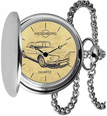 KIESENBERG Taschenuhr Vintage Silber Persönliches Geschenk für Karmann GHIA Typ 34 Herren Uhr TA-5456