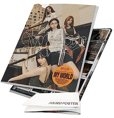 aespa - MY WORLD [Tabloid ver.] 3rd Mini Album+Folded Poster (+ 1 Folded Poster)
