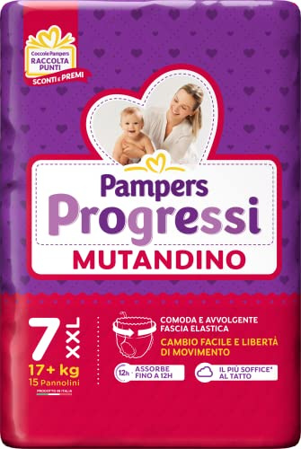 Pampers Progressi XXL, Größe 7 (17+ kg), 15 Windeln
