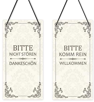 Putuo Decor In Session-Schild für Therapeuten, Türschild „Bitte Nicht stören“, „Willkommen, Bitte klopfen“ für Büro, Klinik, Behandlung, 25,4 x 12,7 cm großes, doppelseitiges PVC-Schild