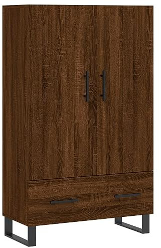 vidaXL Highboard Braun Eichen-Optik 69,5x31x115 cm Holzwerkstoff