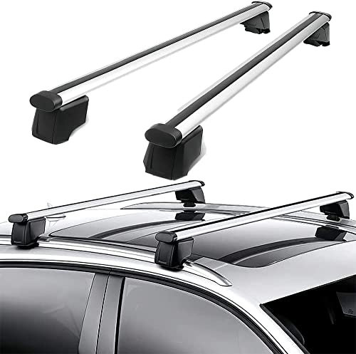 2 Stück Aluminium Dachträger Relingträger Dachgepäckträger für Audi Q5 2009 2010 2011 2012 2013 2014 2015 2016, Fahrradträger Dachboxen Dachgepäckablage, Auto Zubehör
