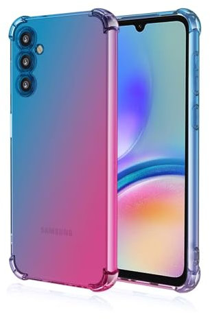 HONLEN Custodia per Samsung Galaxy A55 5G Case, (6.5 Inches) Trasparente Sfumato TPU Silicone Progettata, 4 Angoli rinforzati Case