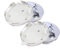 WARTHY 4 Pièces Capuchons de Moyeu Central pour Peugeot,Auto Cache-moyeux Cache Moyeu Imperméable étanche à la Poussière Accessoires de Voiture,55mm