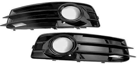 Nonuin Rejilla Luz Antiniebla 8P0807682 Para A-udi A3 8P Para S-line 2009 2010 2011 2012 Cubierta De Luz Antiniebla De Rejilla De Parachoques Inferior Delantero De Coche Cubierta Luz Antiniebla
