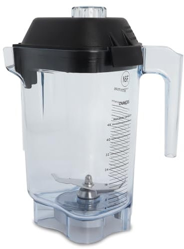 48OZ Blender Cup Container Replacement Compatible with Vitamixx Blender Pitcher The Quiet One VM0145 Drink Machine Advance and Touch & Go Commercial Blender Jar Accessories