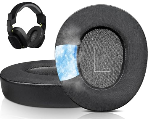 SOULWIT Kühlgel Ersatzpolster Ersatz Ohrpolster für Astro A10 Gen 2 kabelgebundenes Headset, Ohrpolster mit strapazierfähigem Eissilk-Stoff, Komfort Geräuschisolierungsschaum