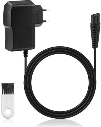 12V Ladekabel Ladegerät für Braun Rasierer Serie 1 3 5 7 9 Trimmer Bart Elektrorasierer Rasierer Adapter Netzkabel Shaver Charger für Epilierer Silk-Epil 9/7/5, 5544/5409/7220/9090cc/9095cc,mit Bürste