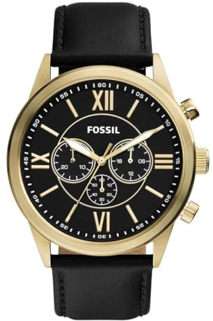Fossil Analoge Quarzuhr für Herren mit Lederband BQ2823