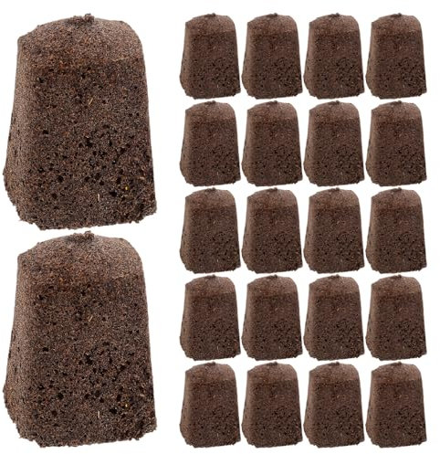 Happyyami 30 Pezzi Cubetti Germinazione Marrone in Torba di Cocco