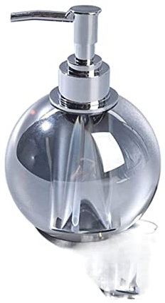 DHAEY Dispensador de jabón Dispensador de jabón de Cristal, Prensa Manual, dispensador de Ducha for encimera de 78 ml/2,6 oz, for champú y jabón Corporal líquido Cocina(Grey)