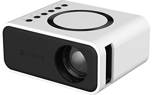 Mini-Projektor, 5G WiFi Projektor Full HD 1080P unterstützt, Tragbarer Projektor mit ±15° Trapezkorrektur Handy Tragbar, Heimkino Projektor für Smartphone/TV