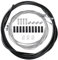 NVGVUP Bike Brake Cables, Replacement Gear Brake Cables for Bicycles, Black Universal Bicycle Brake Cable, Gear Bike Cable with End Cap O-Ring End, for Mountain Road Normal Bicycle