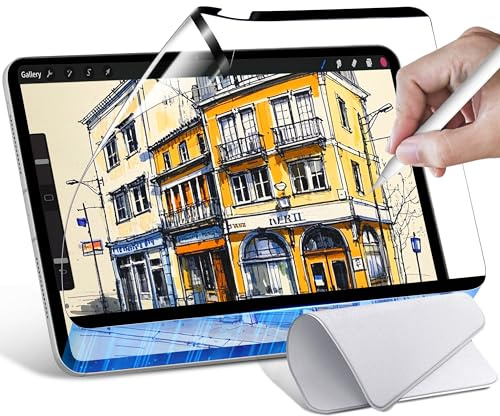 Watana Paper-Feel Magnetischer Schutzfolie für iPad Pro 11 Zoll (2024) Papiergefühltes mit Poliertuch Displayschutz zum Schreiben Zeichnen, Wiederverwendbar