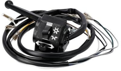 Schalterkombination, Enduroversion, Gehäusehälfte hinten + vorn, lange Kabel - für Simson S51, S70, S53, S83