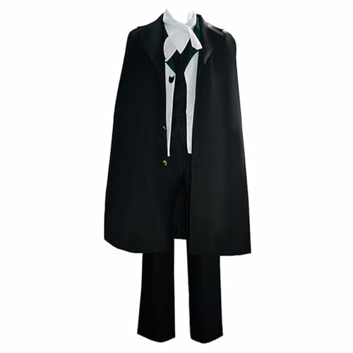 Charous Anime Manga Bungo Stray Dogs Cosplay Edgar Allan Poe Costume,Unisex Uniform Set Used For Festival Perform Cosplay