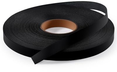 FAKILO Melamine Edge Banding Black 19mm x 77m Veneer Edging Easy Application Iron on Edge Banding Tape for Cabinet Plywood Repairs Furniture Restoration