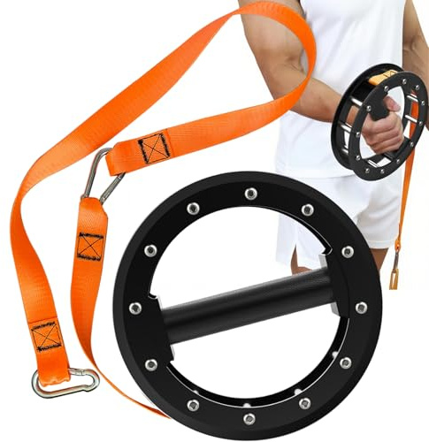 Fitarc Forearm Strengthener,Forearm Exerciser, Wrist Bar,Forearm Strength Trainer,Wrist Roller,Wrist Trainer,Wrist Rotation,Plate Not Included