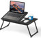 DECODEKO Mesa Plegable Compacta, Playa y Camping, Ideal para Portátil, Ordenador y Libros, Mesa Cama, Soporte Movil Mesa, Soporte Portatil, Atril para Libros