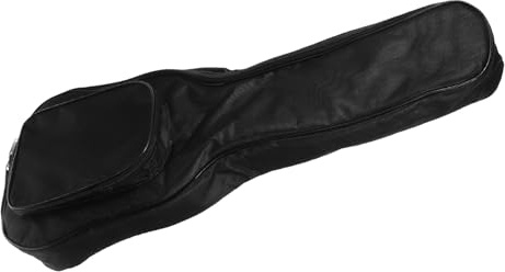 Verdickte Ukulelen Tragetasche aus Oxford Gewebe, Schwarz | Rucksackform mit Atmungsaktiven Schulterriemen, Reißverschlüsse und Seitengriff, für Reise und Aufbewahrung