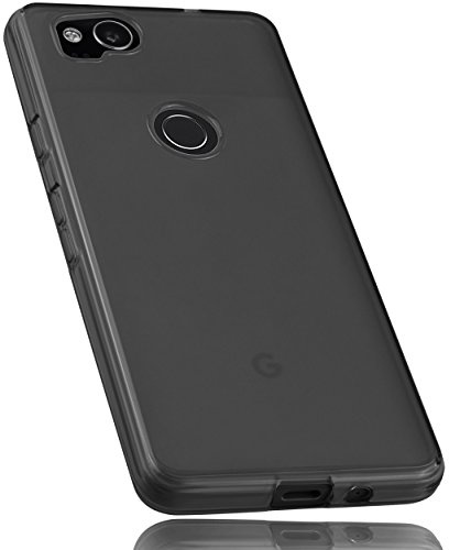 mumbi Hülle kompatibel mit Google Pixel 2 Handy Case Handyhülle, transparent schwarz
