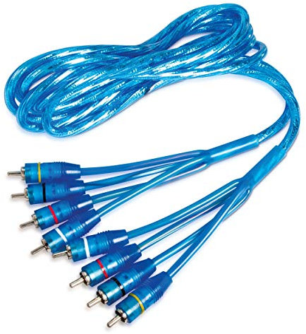 Sinustec Câble RCA torsadé à 4 canaux de 3,5 m de long, double blindage