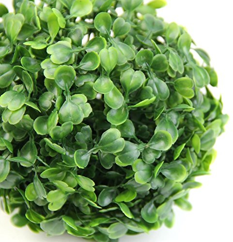 Steellwingsf Boule de plantes artificielles en buis topiaire pour la maison, l'extérieur, la décoration de fête de mariage, taille 25 cm (25 cm)