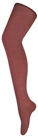 Sock Snob Womens 80 Den Opaque Coloured Winter Fashion Tights (Med (Hips 34-39 (87-99cm), Marsala Rose)