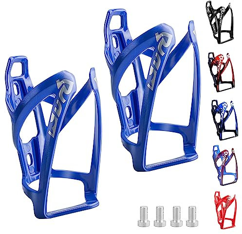 Suruid Flaschenhalter Fahrrad Trinkflaschenhalter Leicht Flaschenhalter Stark Wasserflaschenhalter Flasche Bike Getränkehalter MTB Rennrad Fahrrad Flaschenhalter - 2er Pack (Blau)