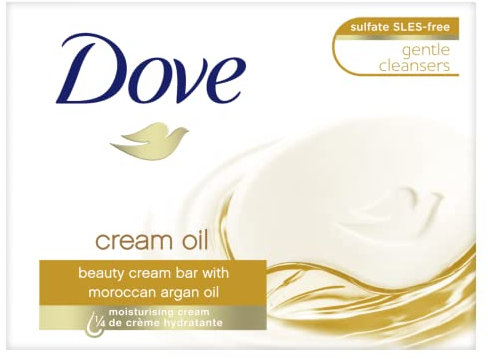 Dove Cream Oil Hand Soap with 1/4 Moisturising Cream and Moroccan Argan Oil 100 g Pack of 1