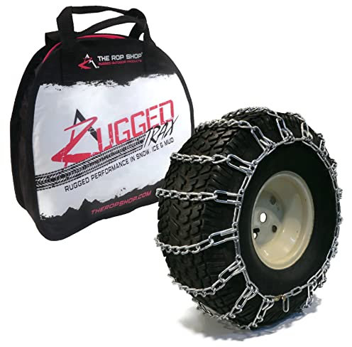 The ROP Shop 2 Glieder-Reifenketten, 61 x 30,5 x 30,5 cm, für Schneefräsen, Rasen- und Gartentraktoren, Rasenmäher und Fahrer, UTV, ATV, 4-Räder, Nutzfahrzeuge