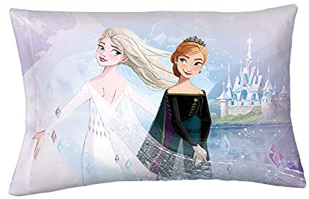 Disney Frozen 2 Kinder-Bettwäsche, superweiche Mikrofaser, wendbar, 50,8 x 76,2 cm, offizielles Disney-Produkt von Franco