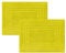 Class Home Collection 2er Pack Frottee Badvorleger | Doppelpack Duschvorleger 50x70 cm | Gelb