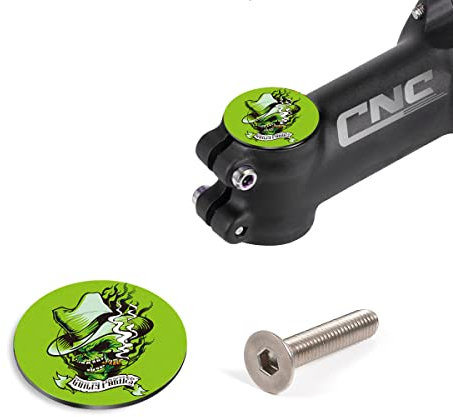 Chooee Fahrrad Vorbau Steuersatz Kappe MTB Aluminium Jigsaw Headset Cap mit Schrauben für Road Bikes MTB 1 1/8 Vorbauten und Gabeln GHD