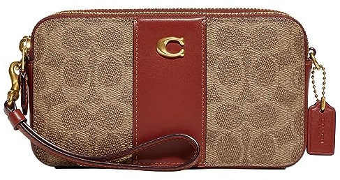 COACH Umhängetasche, Crossbodytasche, Clutch, Signatureprint Braun