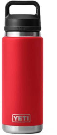 YETI Rambler Bottle Chug, Vaccum Insulated Stainless Steel Bottle with Chug Cap, Rescue Red, 26 oz (769 ml)