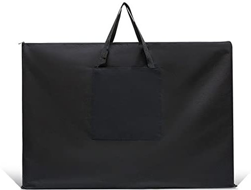 SJTJSPX A1 Sac de Transport pour Planche à Dessin Étanche Sac Portfolio Protection Dossiers Sac de Rangement en Toile Poignée Portable Sac de Peinture Crayons Croquis Fournitures d'art Fourre Tout