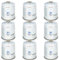 Z.M.C 9X Gaskartuschen 450g, Propan/Butan Gas 810ml, Gaskartusche EN417, Eurogewinde Schraubgewinde Anschluss, Schraubkartusche für Unkrautbrenner, Universal Druckgasdose mit Schraubventil