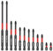 2024 12 Pcs Phillips Screwdriver Bit Set Magnetic Ph2 Impact Driver Bits, 25mm, 50mm, 65mm, 70mm, 90mm, 150mm
