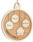 witfox Personalisierte Weihnachtsanhänger mit 3 Namen - 2023 Holz-Weihnachtsbaumschmuck Personalisierte Weihnachtskugeln Familie, Partner Haustier und Freunde
