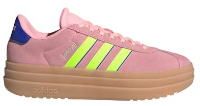 adidas Baskets Vl Court Bold pour femme, Rose étincelant/citron lucide/bleu lucide, 6