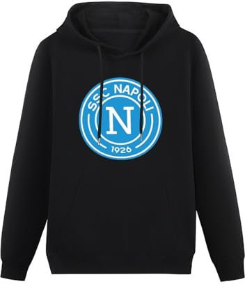 propr Men S.S.C. Napoli Logo Design Causal Hoodies Black XL