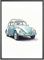 MJ-Graphics - Auto-Poster Oldtimer Käfer - Bild mit schönem Auto Klassiker | Wandbild Din A3 in Galerie Qualität mit extra dickem 300g Posterpapier - FineArt Kunstdruck ohne Bilderrahmen